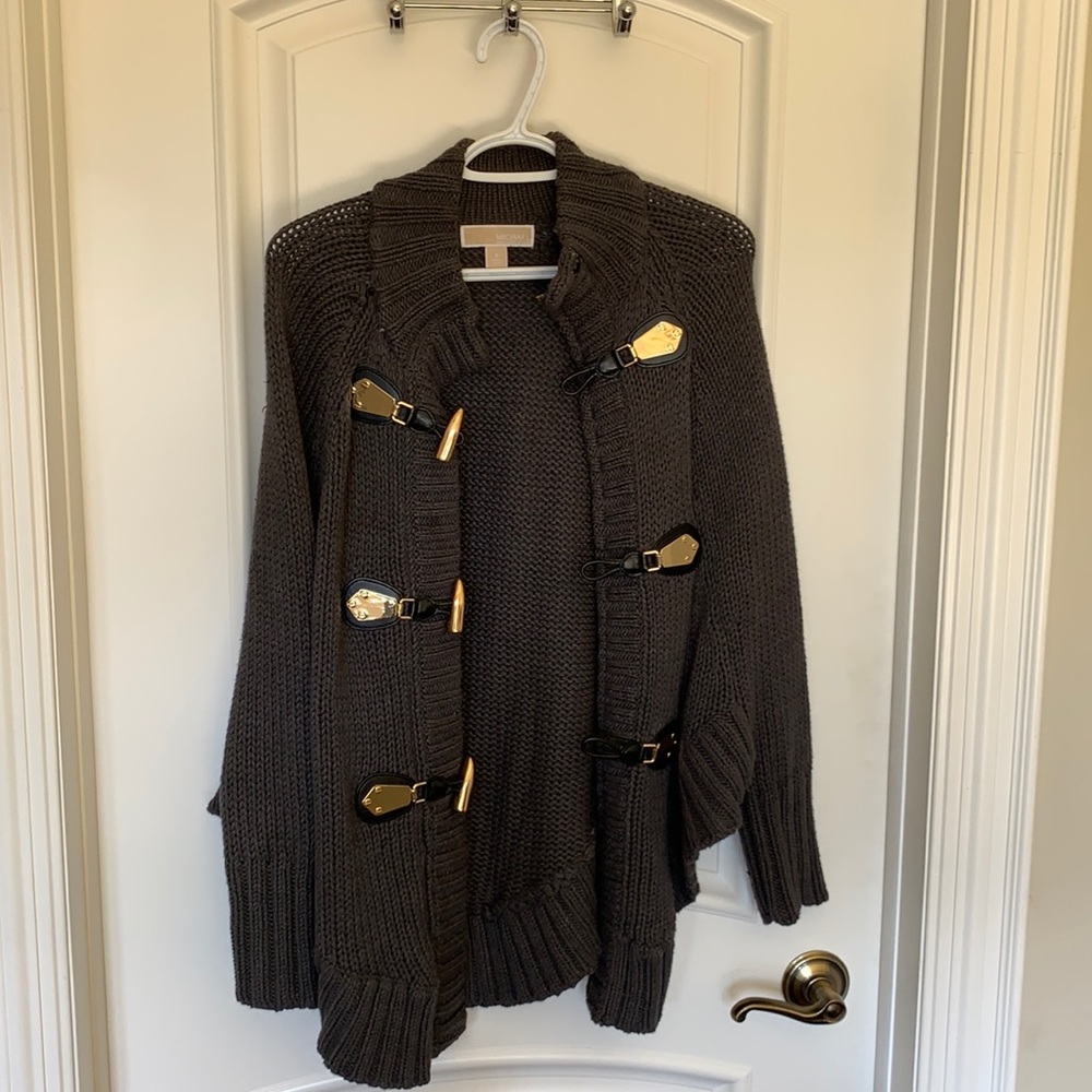 Women’s Sweater: Cardigan (Grey). Great condition.
